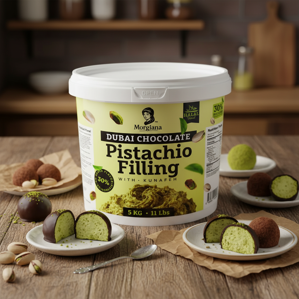 Morgiana Professional Bake-Stable Dubai Chocolate Pistachio Kunafeh Filling