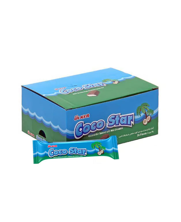 Ulker | Cocostar Chocolate Bar with Coconuts 25g