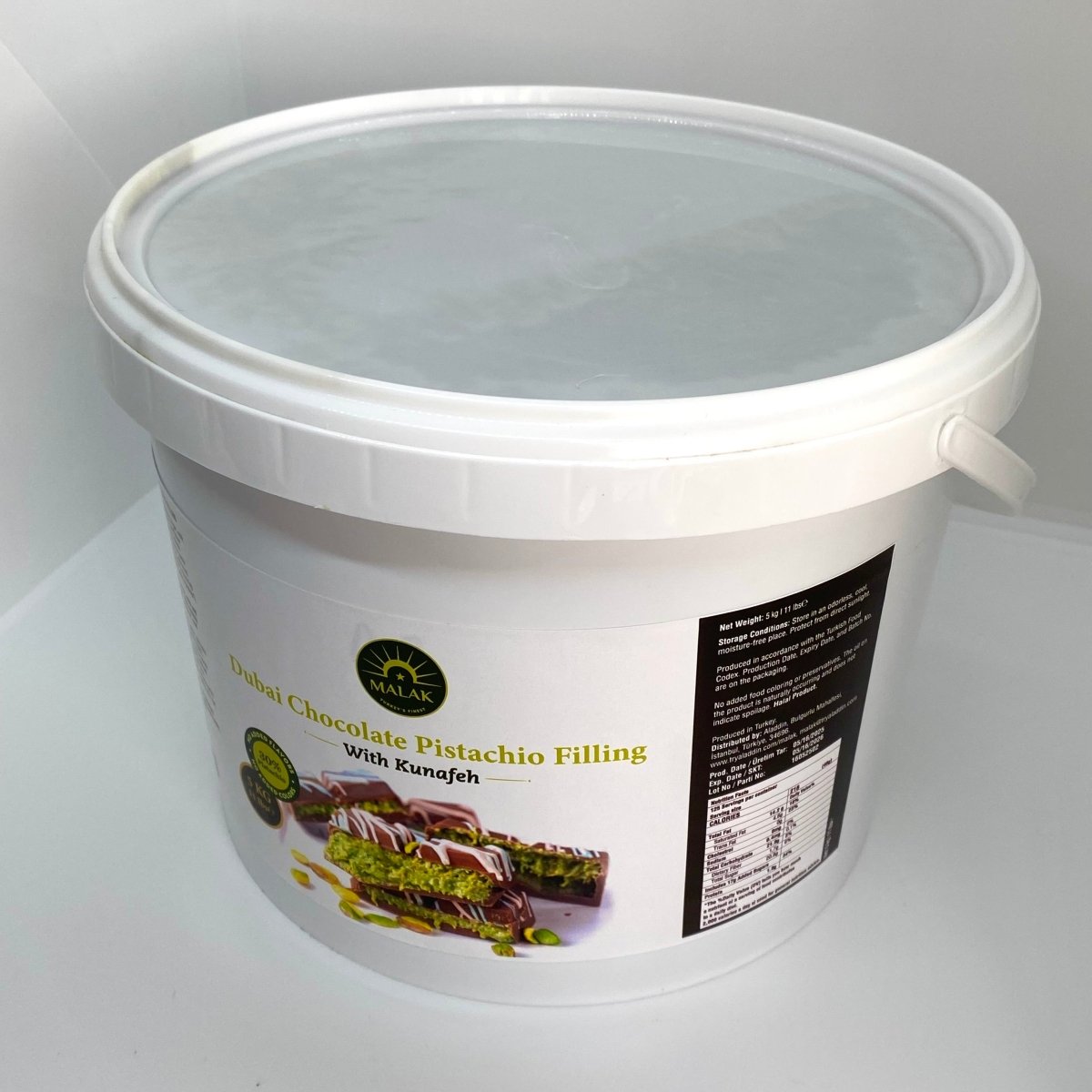 Malak Dubai Chocolate Pistachio Filling with with Kunafeh - 30% Pistachio - TryAladdin