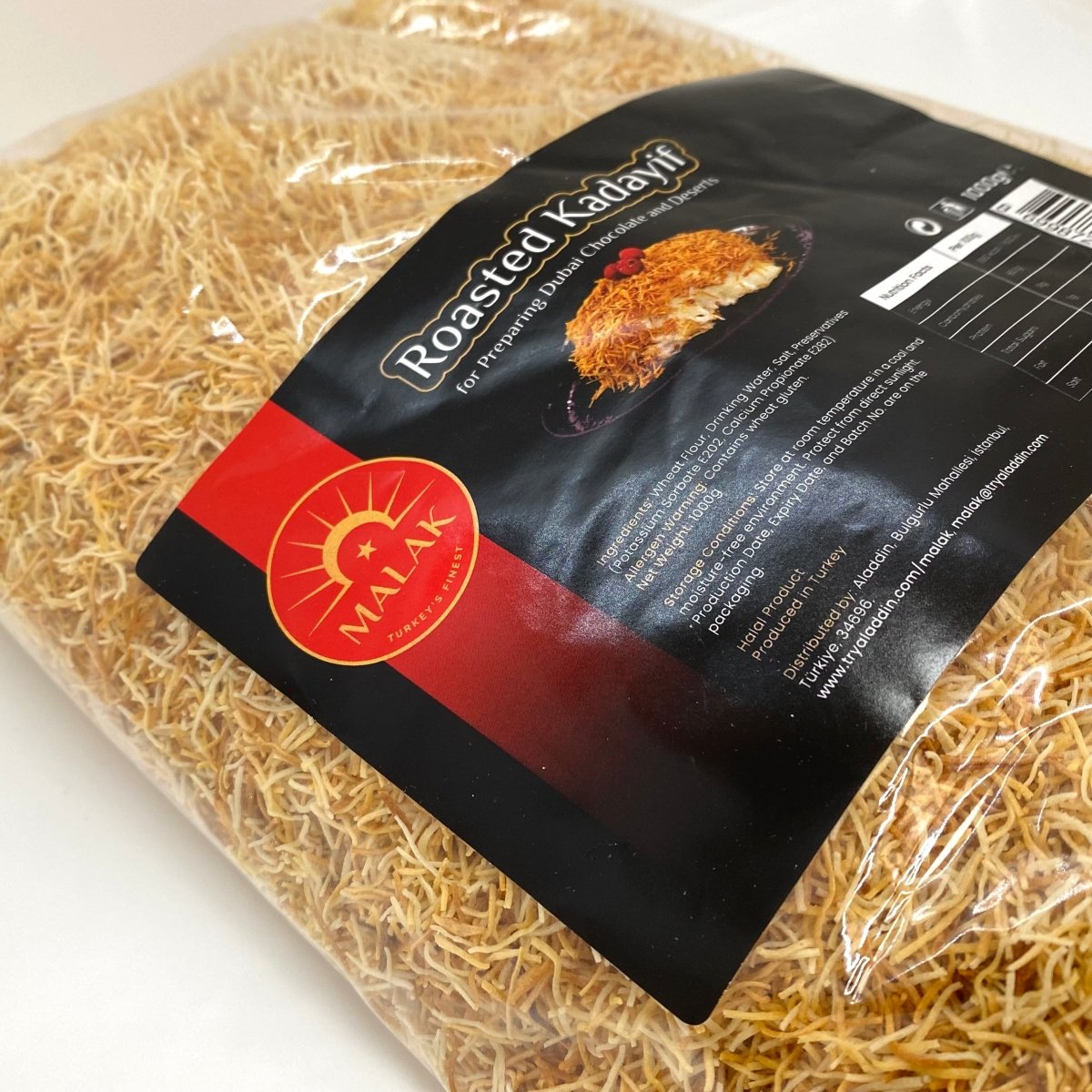 Roasted Kataifi/Kadayif for Preparing Dubai Chocolate and Desserts 1kg - TryAladdin