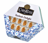 Carsibasi Premium Walnut Sultan Turkish Delight - 300g Hexagonal Box