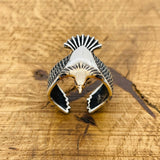 Adjustable Eagle Silver Ring - TryAladdin