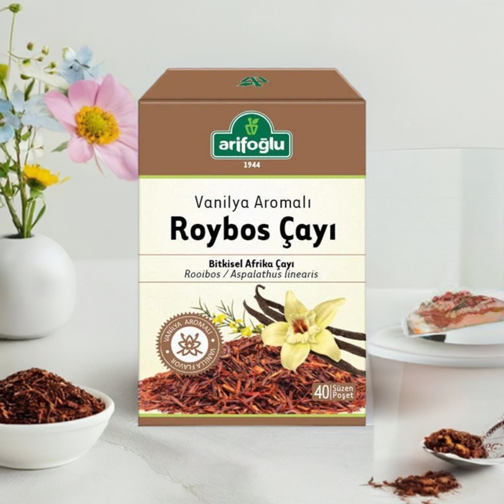 Arifoglu | Rooibos - Spring Tea - Vanilla Flavored Herbal Tea, 40 Tea Bags - TryAladdin