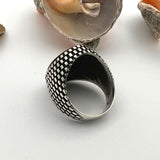 Black Onyx Men's Silver Ring - TryAladdin