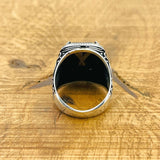 Black Zircon Stone Ring - TryAladdin