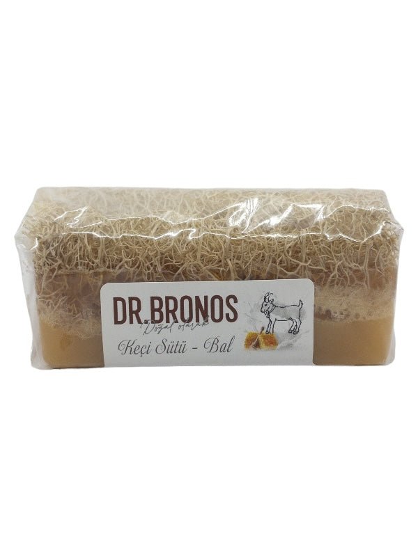 Dr. Bronos | Goat Milk and Honey Soap with Natural Pumpkin Loofah - TryAladdin