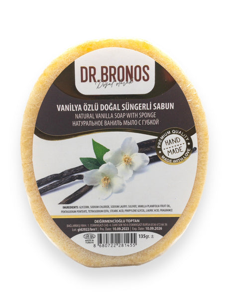 Dr. Bronos | Natural Vanilla Soap with Sponge - TryAladdin