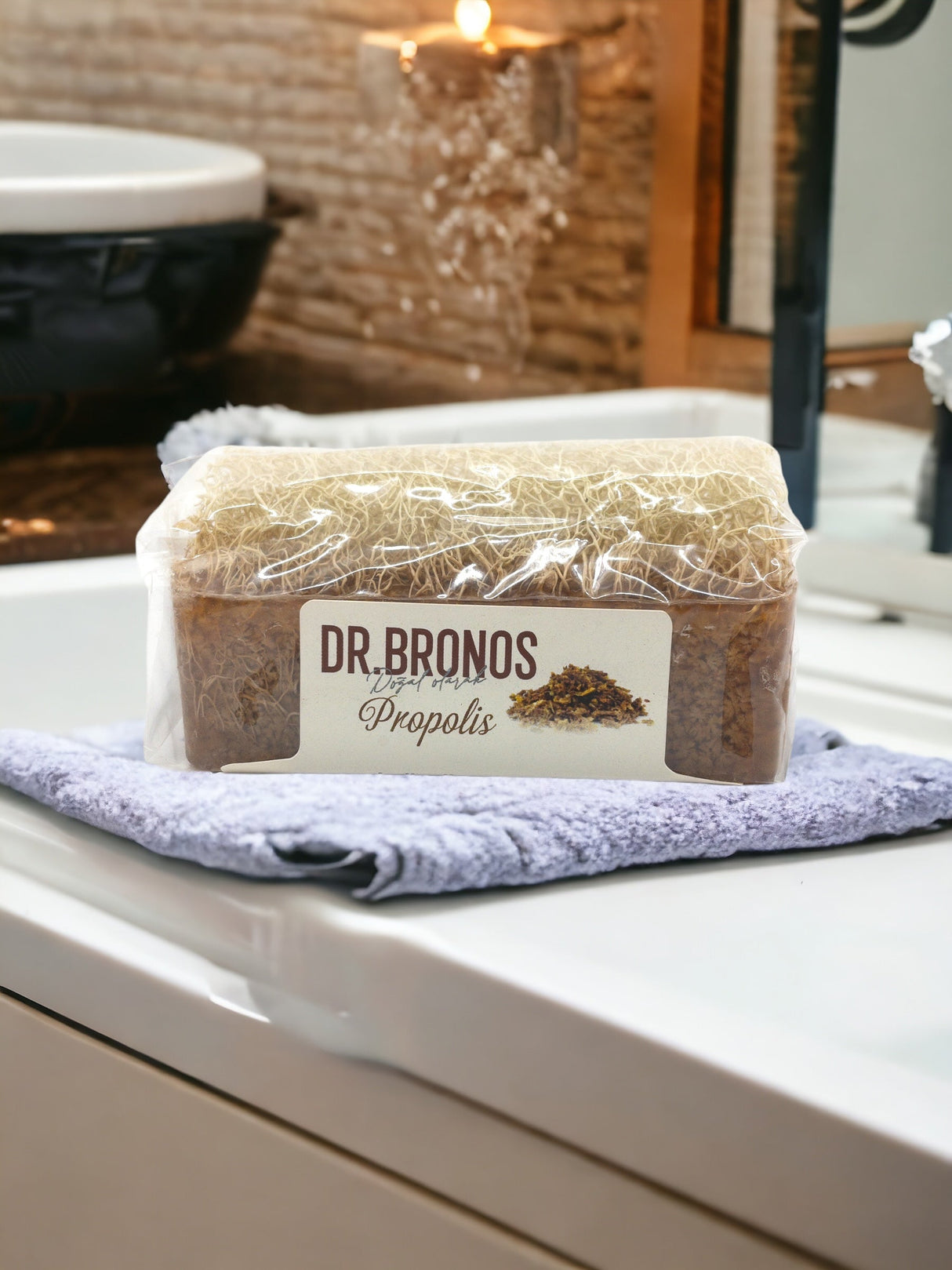 Dr. Bronos | Propolis Soap with Natural Pumpkin Loofah - TryAladdin