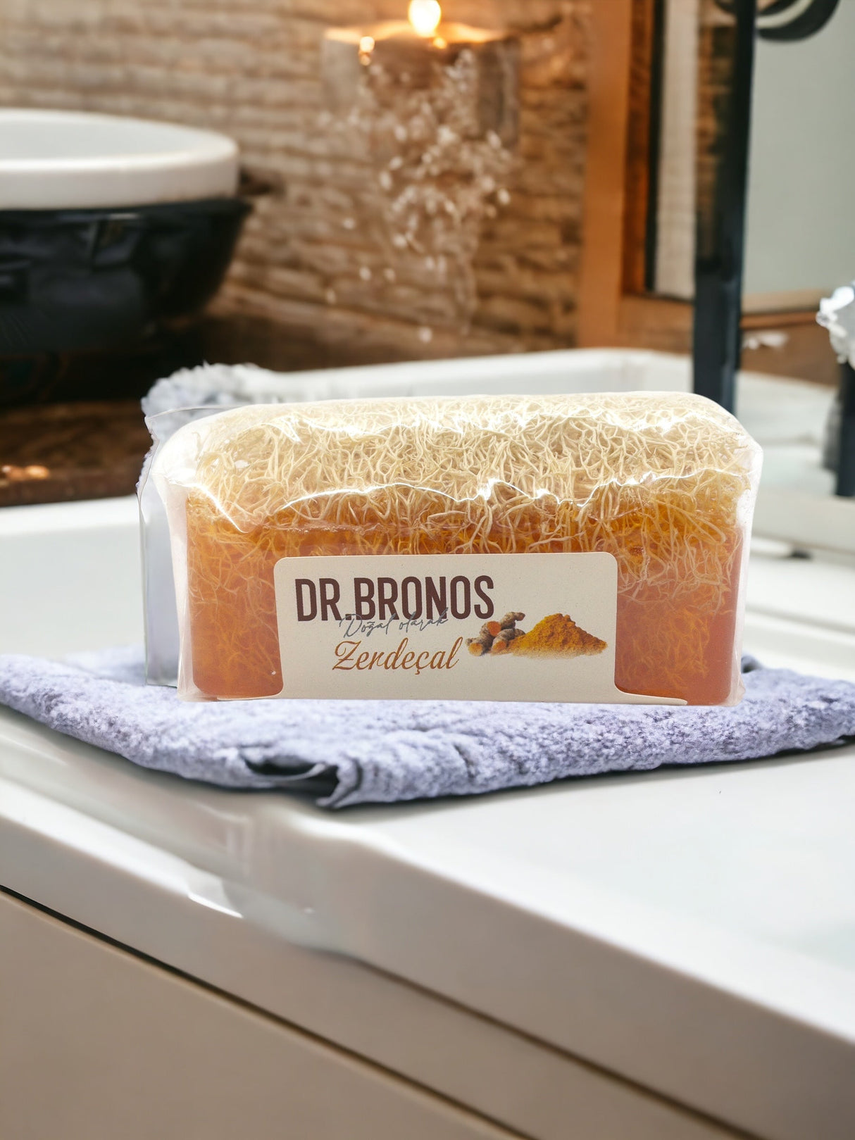 Dr. Bronos | Turmeric Soap with Natural Pumpkin Loofah - TryAladdin