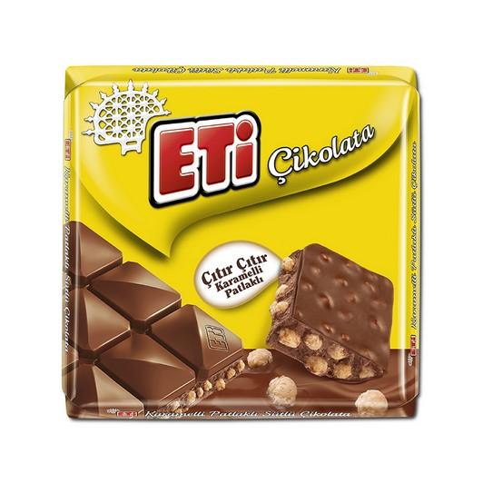 Eti Caramel Exploded Square Chocolate - TryAladdin