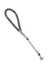 Gray Natural Hematite Stone Prayer Beads, 33 Beads - TryAladdin