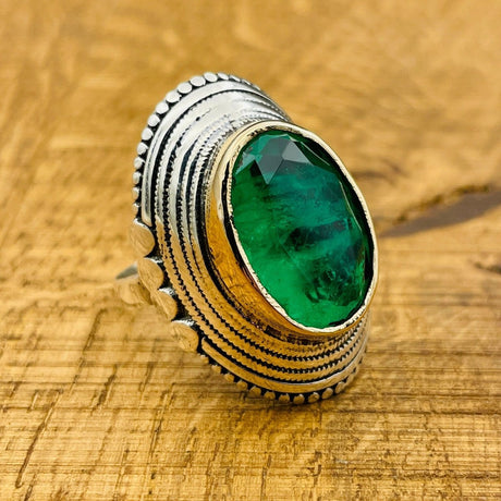 Green Paraiba Ring - TryAladdin