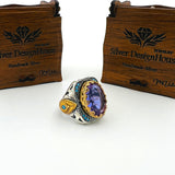 Men's Purple Amethyst Ring - TryAladdin