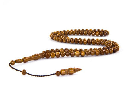 Kuka Wood Tasbih - 99 Beads - 8 mm Brown - TryAladdin