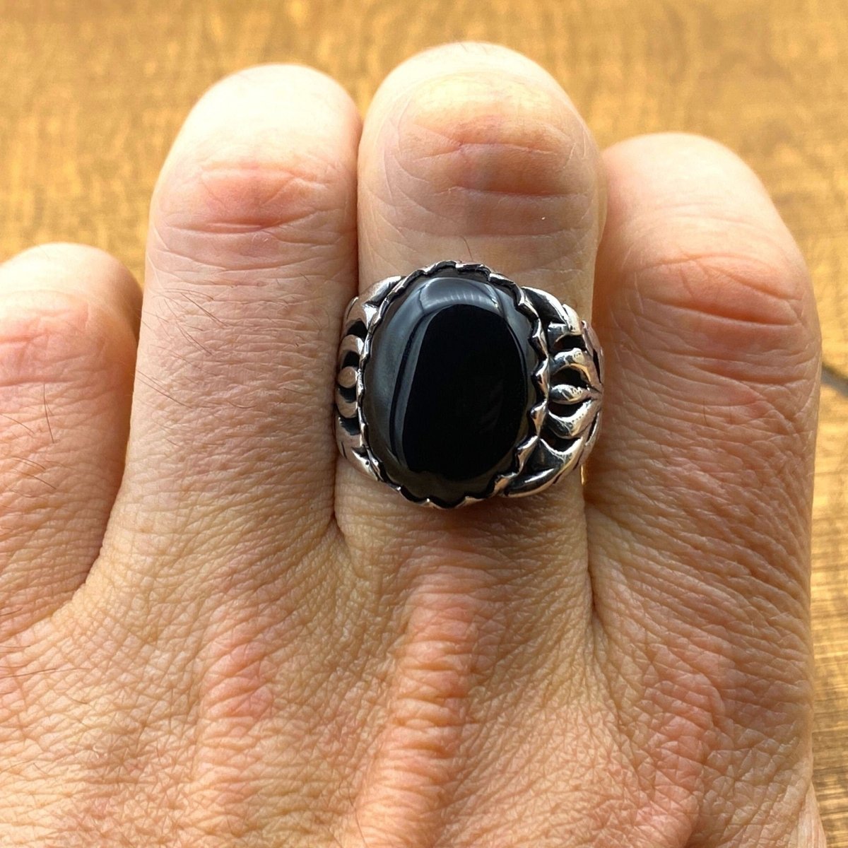 Men's Black Onyx Ring - TryAladdin