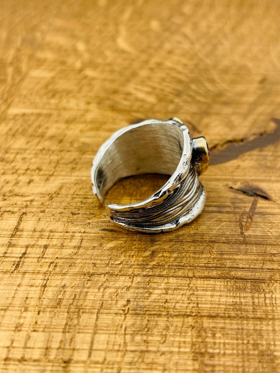 Men's Black Onyx Square Stone Silver Ring - TryAladdin