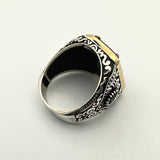 Men's Black Onyx Stone Ring - TryAladdin