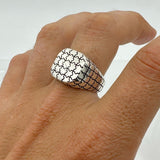 Men's Puzzle Design Silver Ring - TryAladdin