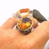 Men's Zultanite Color Changing Stone Silver Ring - TryAladdin