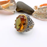 Men's' Zultanite Stone Silver Ring - TryAladdin