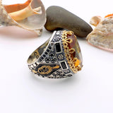 Men's' Zultanite Stone Silver Ring - TryAladdin