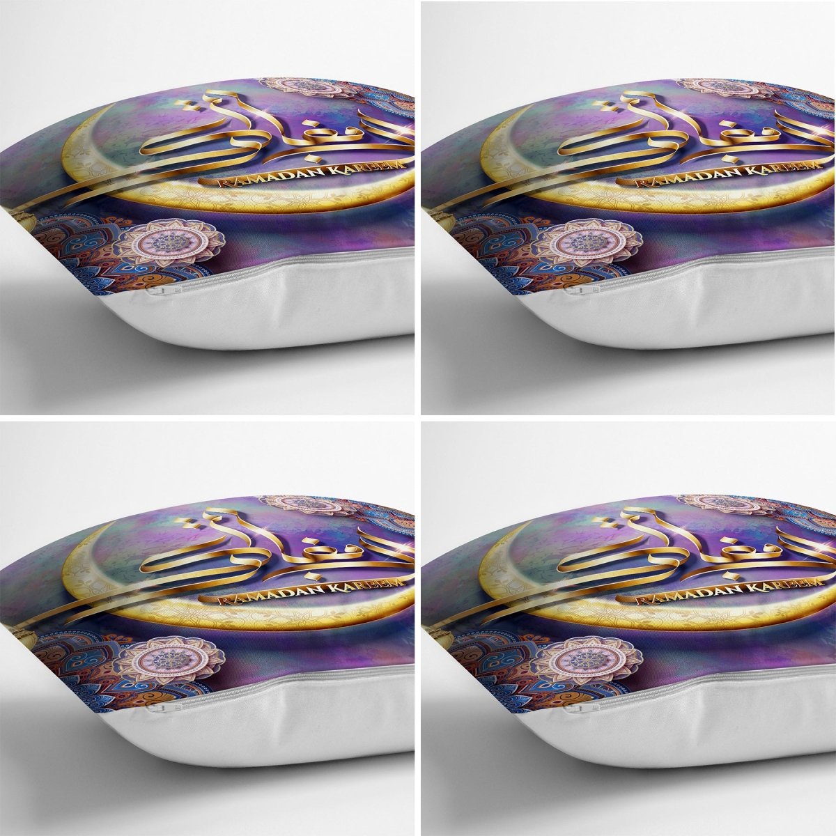 Mubarak Ramadan Kareem Themed Runner and Cushion Pillow Cover Set - TryAladdin