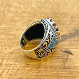 Multi - Color Zultanite Stone Men's Ring - TryAladdin