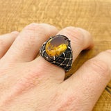 Multi - Color Zultanite Stone Ottoman Men's Ring - TryAladdin