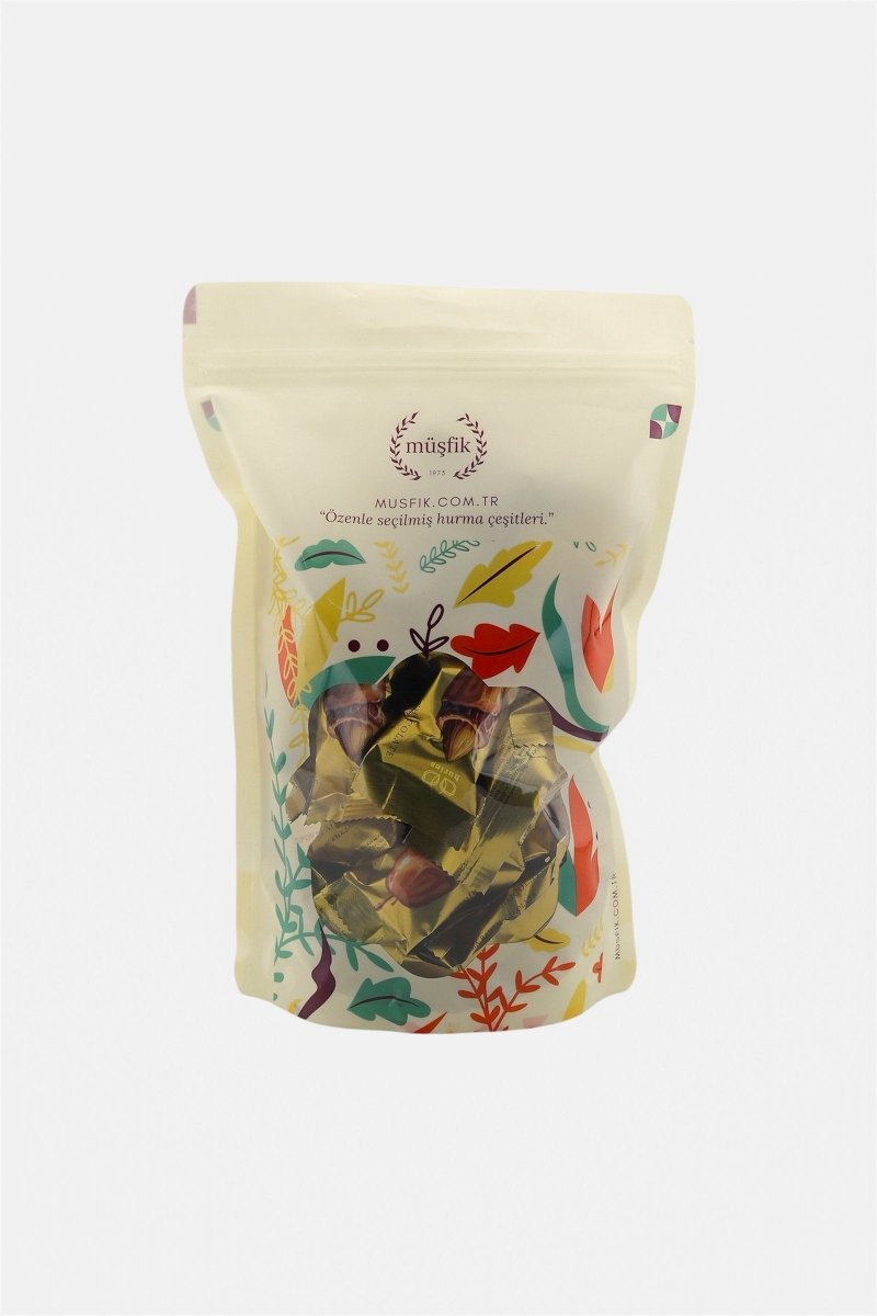 Musfik | Caramel Belgian Chocolate Covered Dates with Almond 500g - TryAladdin