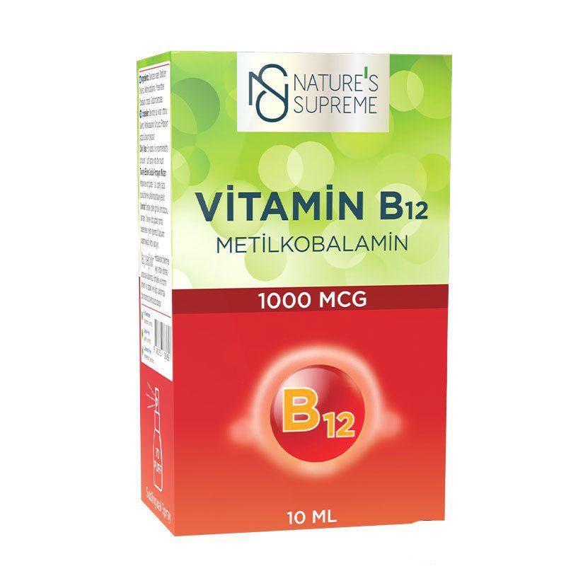 Nature's Supreme Vitamin B12 1000 Mcg Methylcobalamin 10 ml Spray - TryAladdin