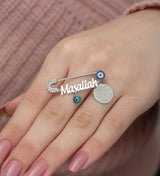 Nereze | Islamic Motivated Mashallah Nazar Evil Eye Baby Pin - TryAladdin