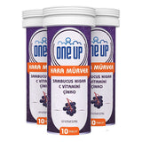 One Up Black Murver + Vitamin C + Zinko 10 Effervescent Tablets Box of 6 - TryAladdin