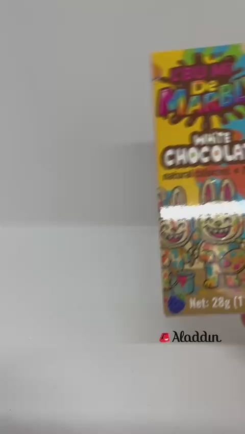 L'bumi de Marbly Mystery-Fill White Chocolate Bunny - 28g