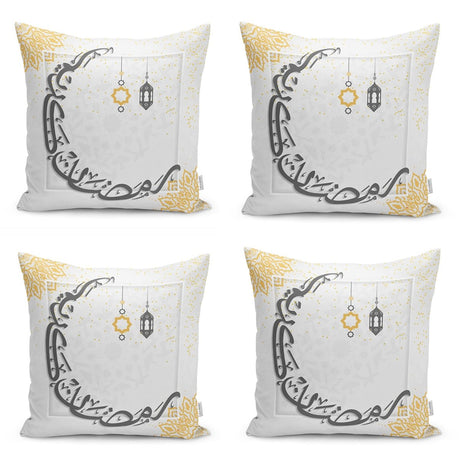 Ramadan Kareem Specially Designed Runner and Cushion Pillow Cover Set - TryAladdin