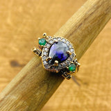 Reversible Amethyst and Citrine Ring - TryAladdin