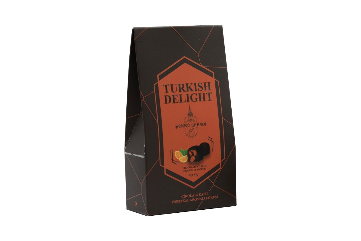 Sukru Efendi 1935 | Open and Enjoy Turkish Delight Chocolate Coated Orange Flavored - TryAladdin