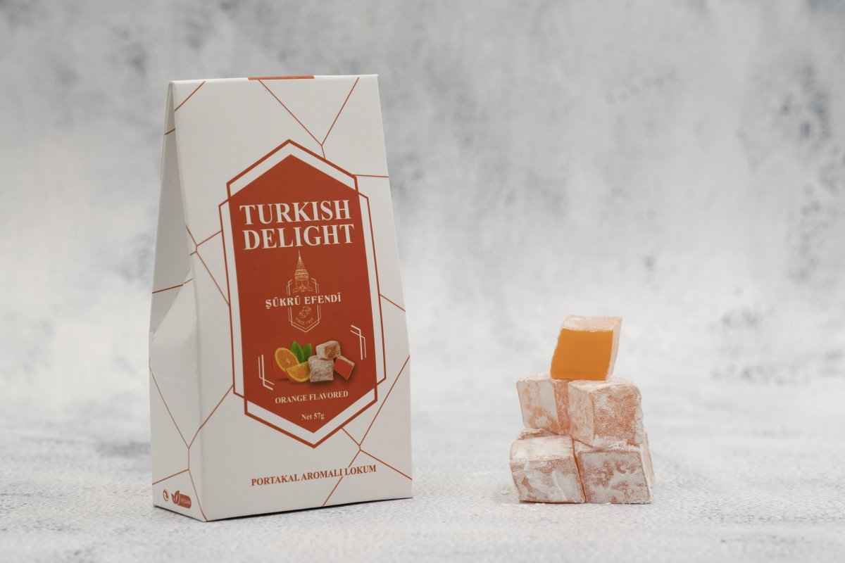 Sukru Efendi 1935 | Open and Enjoy Turkish Delight Orange Flavored - TryAladdin