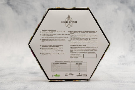 Sukru Efendi 1935 | Turkish Delight Hexagonal Box Hazelnut - TryAladdin