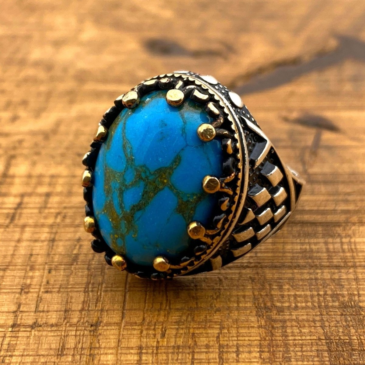 Turquoise Men's Ring - TryAladdin