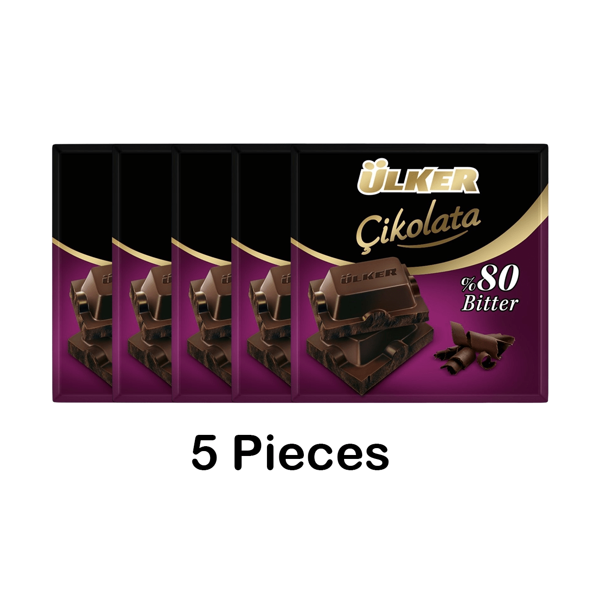 Ulker | Dark Square Chocolate %80 - TryAladdin