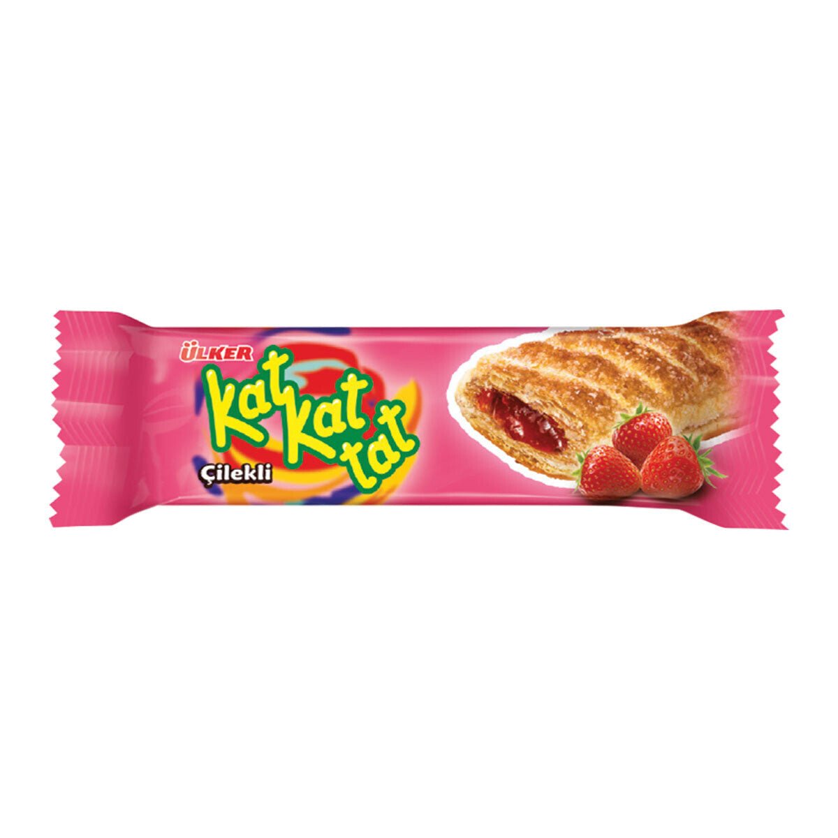 Ulker | Kat Kat Tat Crispy Puff Pastry with Strawberry Filling - TryAladdin