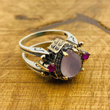 Unique Handmade Multi Stone Ring - TryAladdin