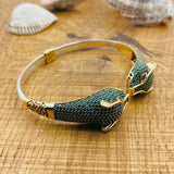 Women's Adjustable Tiger Emerald Bracelet - TryAladdin