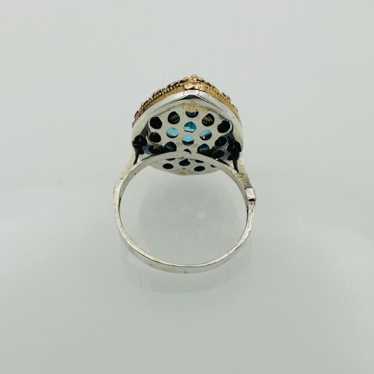 Women's Aquamarine Heart Ring - TryAladdin