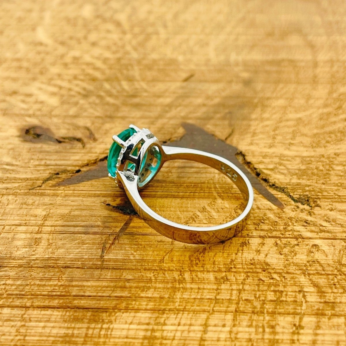 Women's Aquamarine Minimalist Ring - TryAladdin