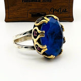 Women's Blue Tourmaline Ring - TryAladdin