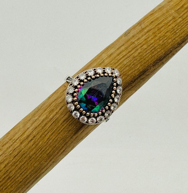 Women's Mystic Topaz Ring - TryAladdin