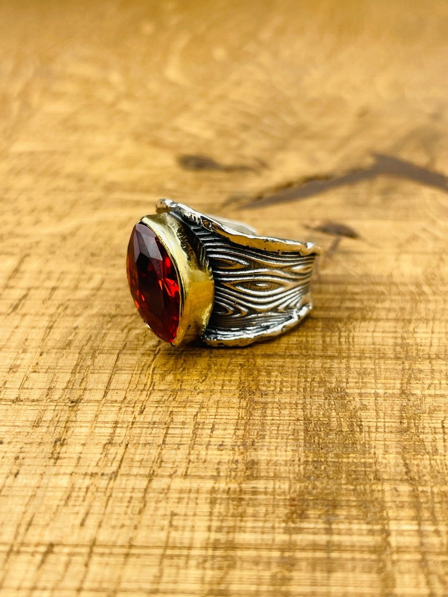 Women's Ruby Silver Ring - TryAladdin