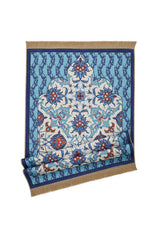 Bursa Ipek | Navy Blue Velvet Carpet Prayer Rug - TryAladdin