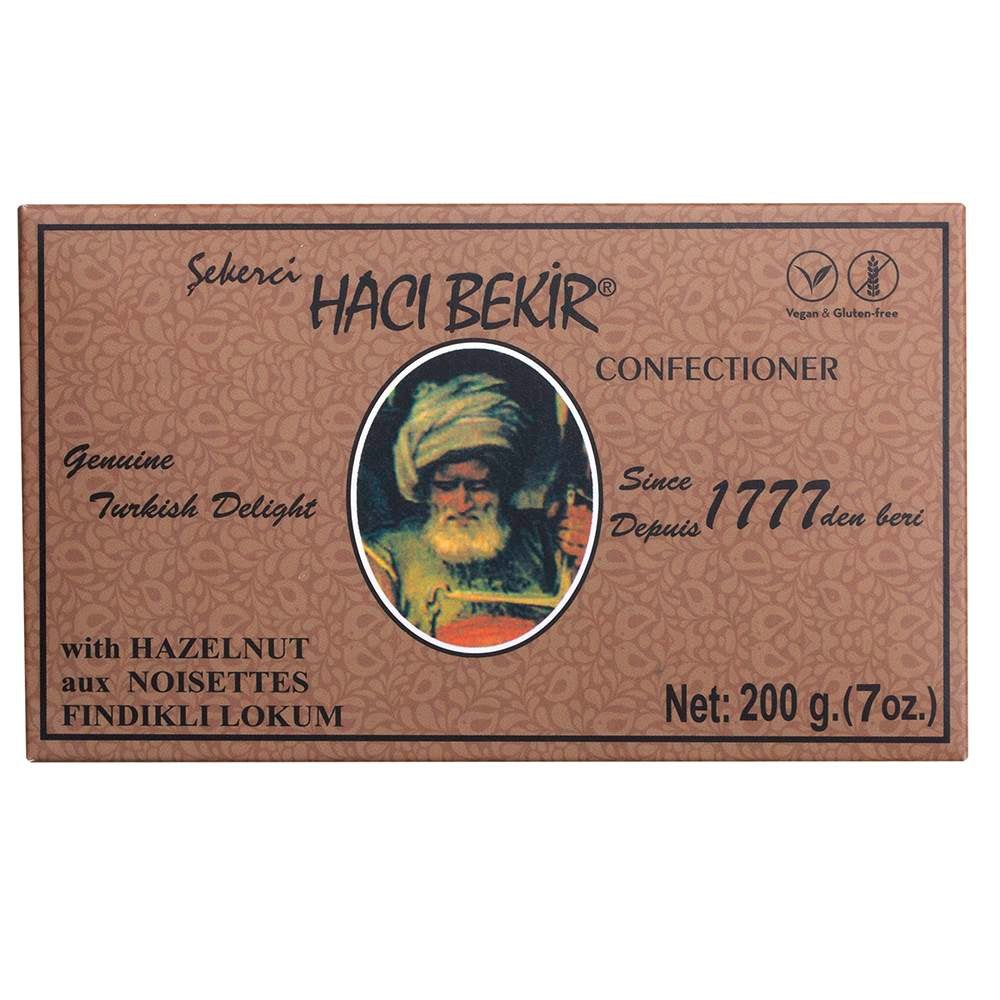 Haci Bekir Exclusive Turkish Delight with Hazelnut - Unique Consistency Lokums - TryAladdin